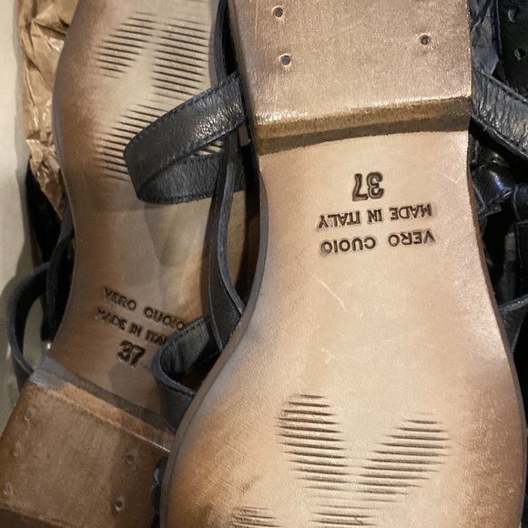 Henry Beguelin strapped  braided leather sandal - Picture 3 of 4